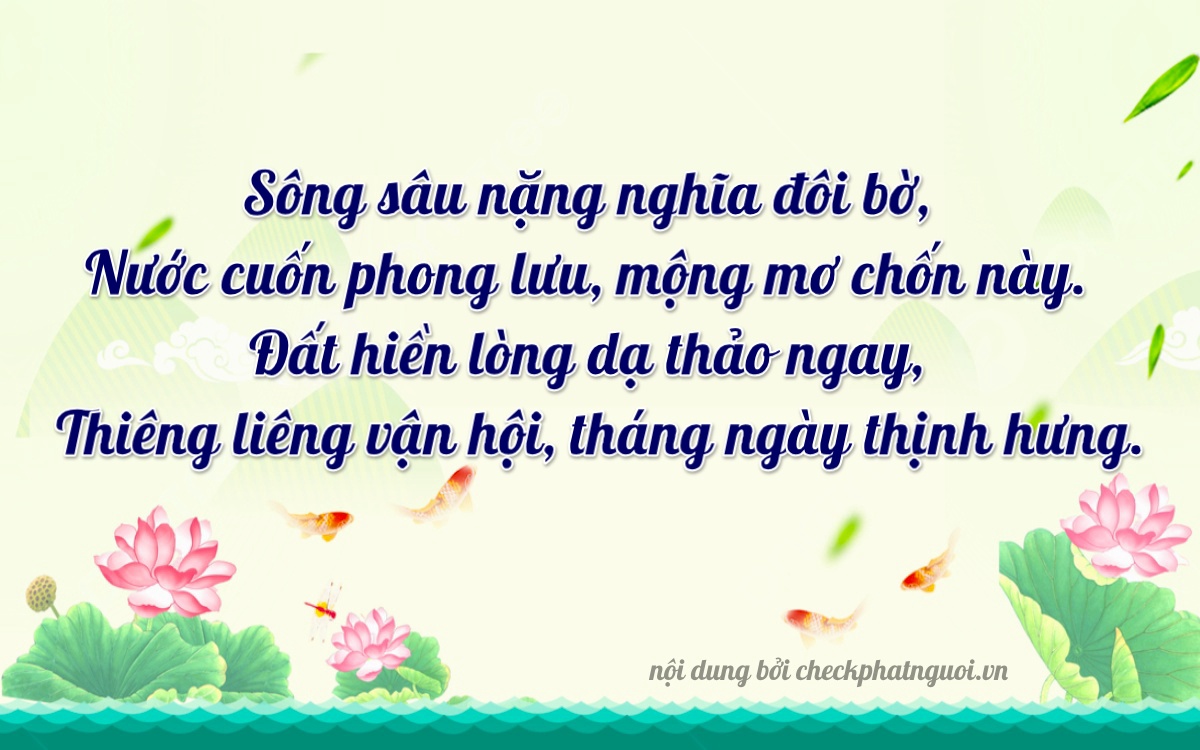 Bài thơ ý nghĩa cho <b>biển số 72H-04089</b> tại website checkphatnguoi.vn