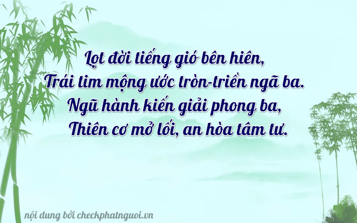 Bài thơ ý nghĩa cho <b>biển số 72H1-13211</b> tại website checkphatnguoi.vn