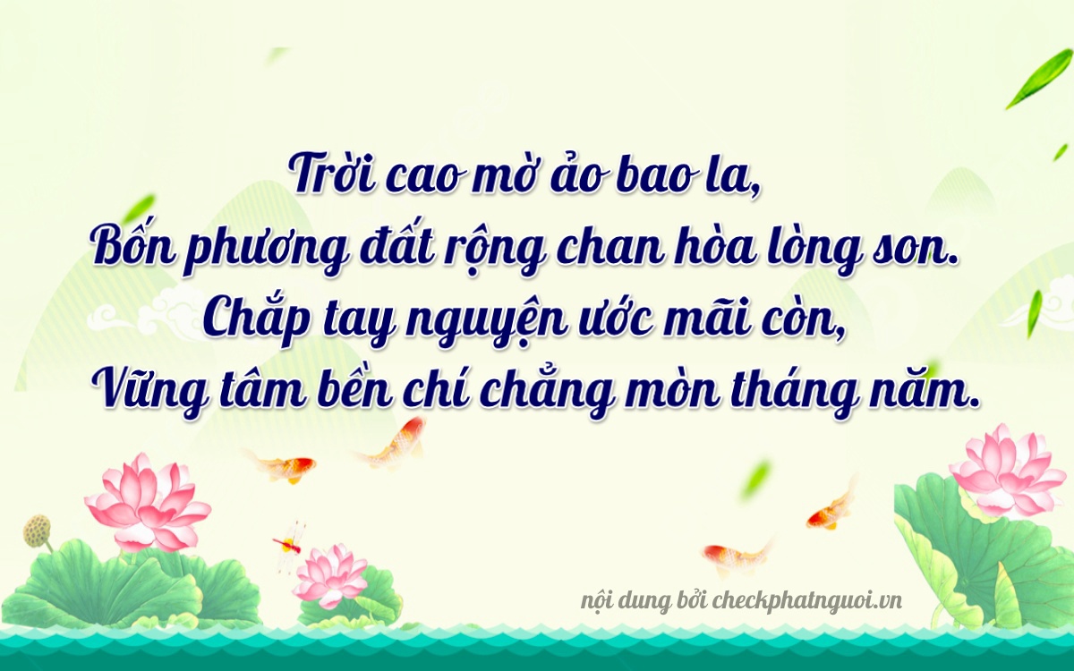Bài thơ ý nghĩa cho <b>biển số 72H-35443</b> tại website checkphatnguoi.vn
