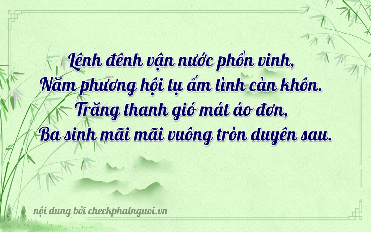 Bài thơ ý nghĩa cho <b>biển số 72K1-17135</b> tại website checkphatnguoi.vn