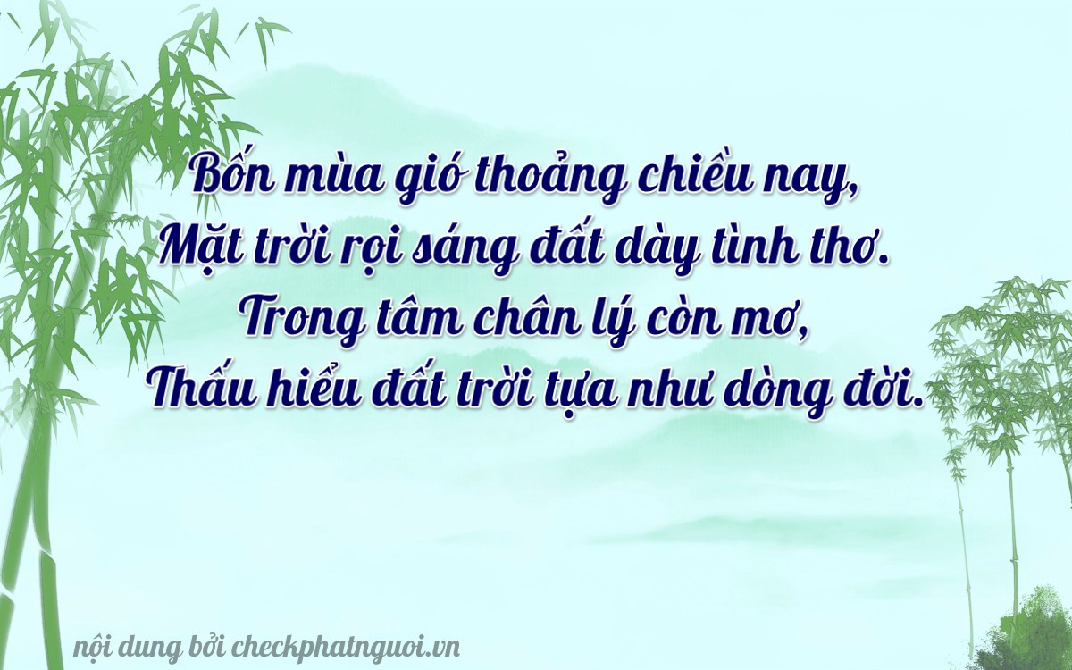Bài thơ ý nghĩa cho <b>biển số 72K1-41296</b> tại website checkphatnguoi.vn