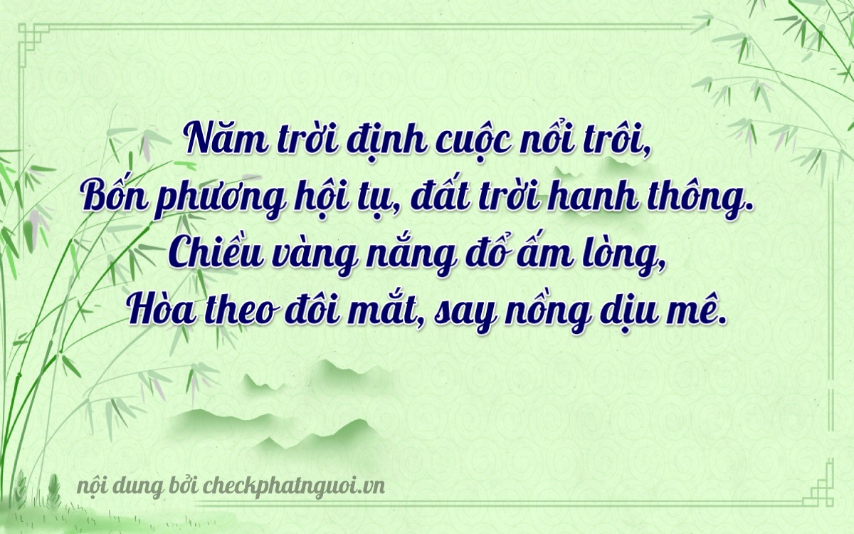Bài thơ ý nghĩa cho <b>biển số 72K1-44052</b> tại website checkphatnguoi.vn
