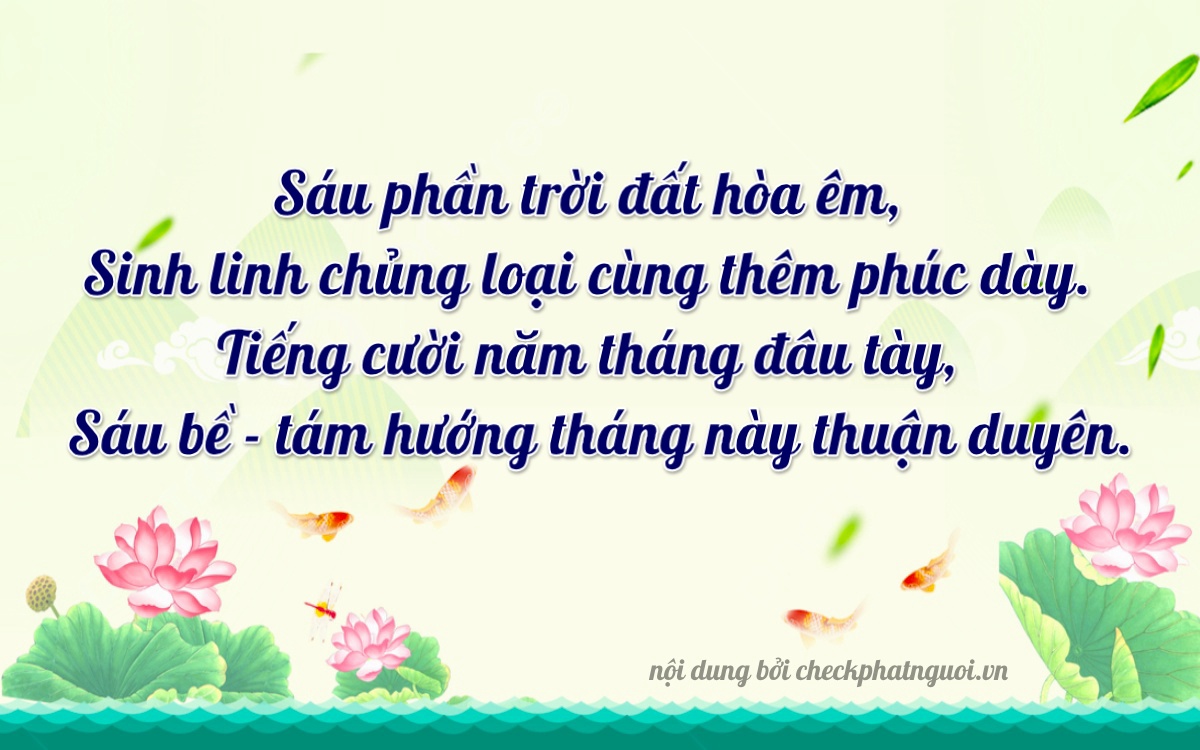 Bài thơ ý nghĩa cho <b>biển số 72K1-65834</b> tại website checkphatnguoi.vn