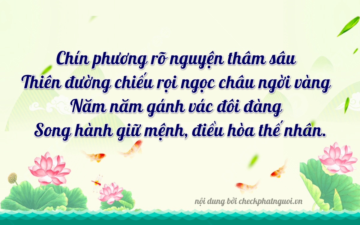 Bài thơ ý nghĩa cho <b>biển số 72K-95320</b> tại website checkphatnguoi.vn