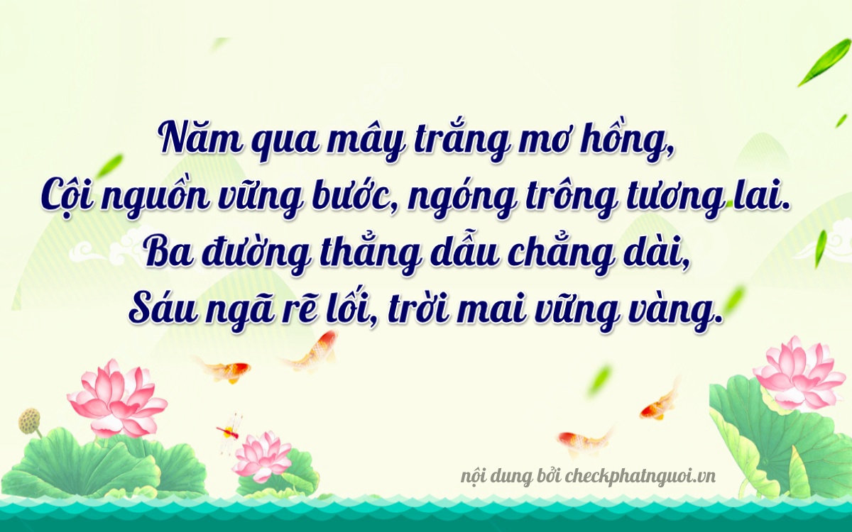 Bài thơ ý nghĩa cho <b>biển số 72L-2356</b> tại website checkphatnguoi.vn