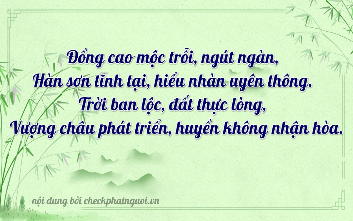 Bài thơ ý nghĩa cho <b>biển số 72L-44159</b> tại website checkphatnguoi.vn