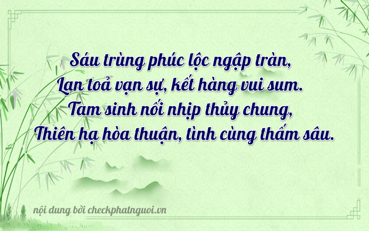 Bài thơ ý nghĩa cho <b>biển số 72L-63919</b> tại website checkphatnguoi.vn