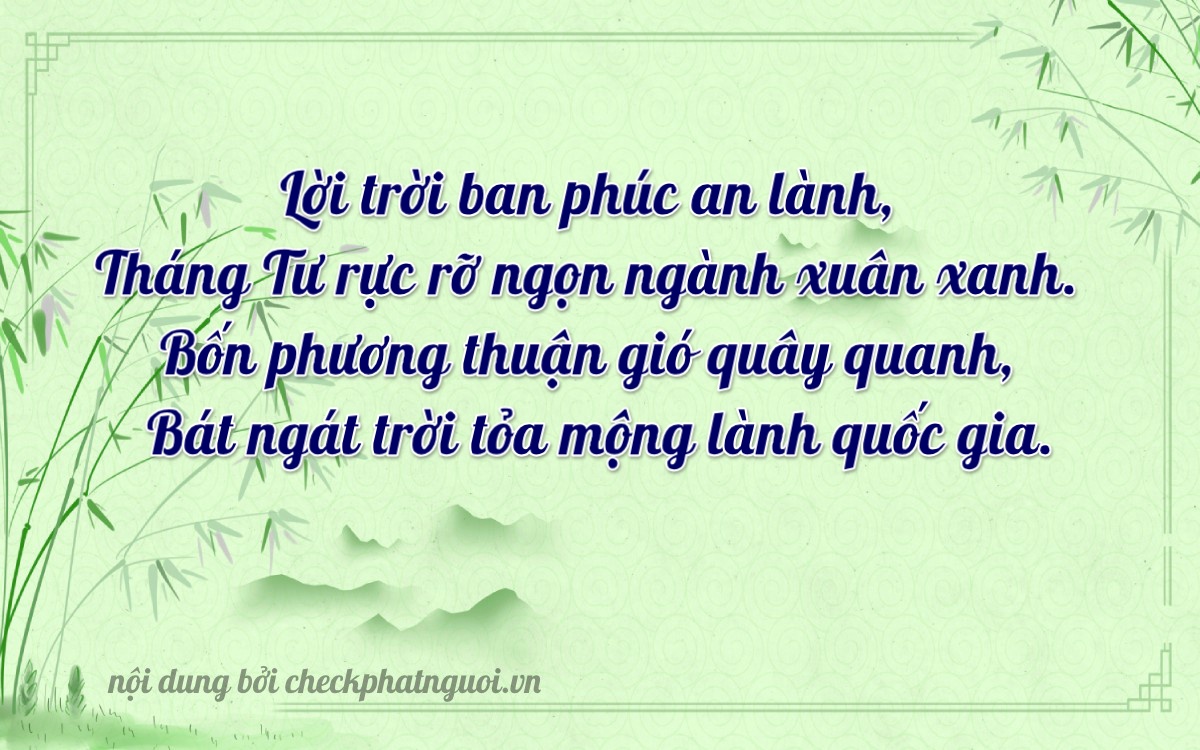 Bài thơ ý nghĩa cho <b>biển số 72LD-01084</b> tại website checkphatnguoi.vn