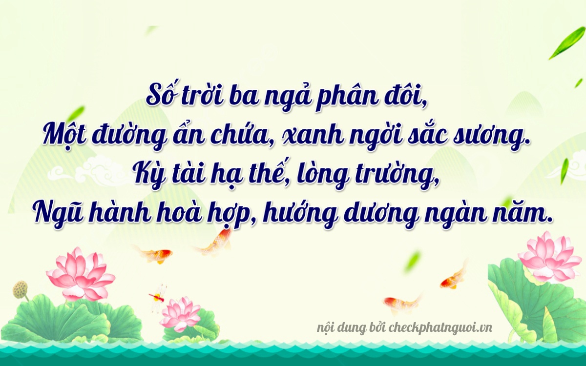 Bài thơ ý nghĩa cho <b>biển số 72M-10117</b> tại website checkphatnguoi.vn
