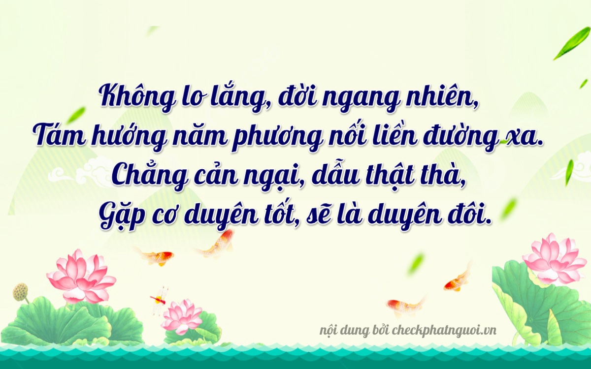 Bài thơ ý nghĩa cho <b>biển số 72RM-00827</b> tại website checkphatnguoi.vn