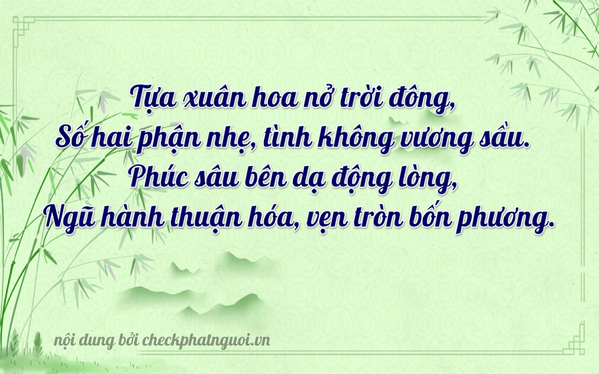 Bài thơ ý nghĩa cho <b>biển số 73A0-02202</b> tại website checkphatnguoi.vn