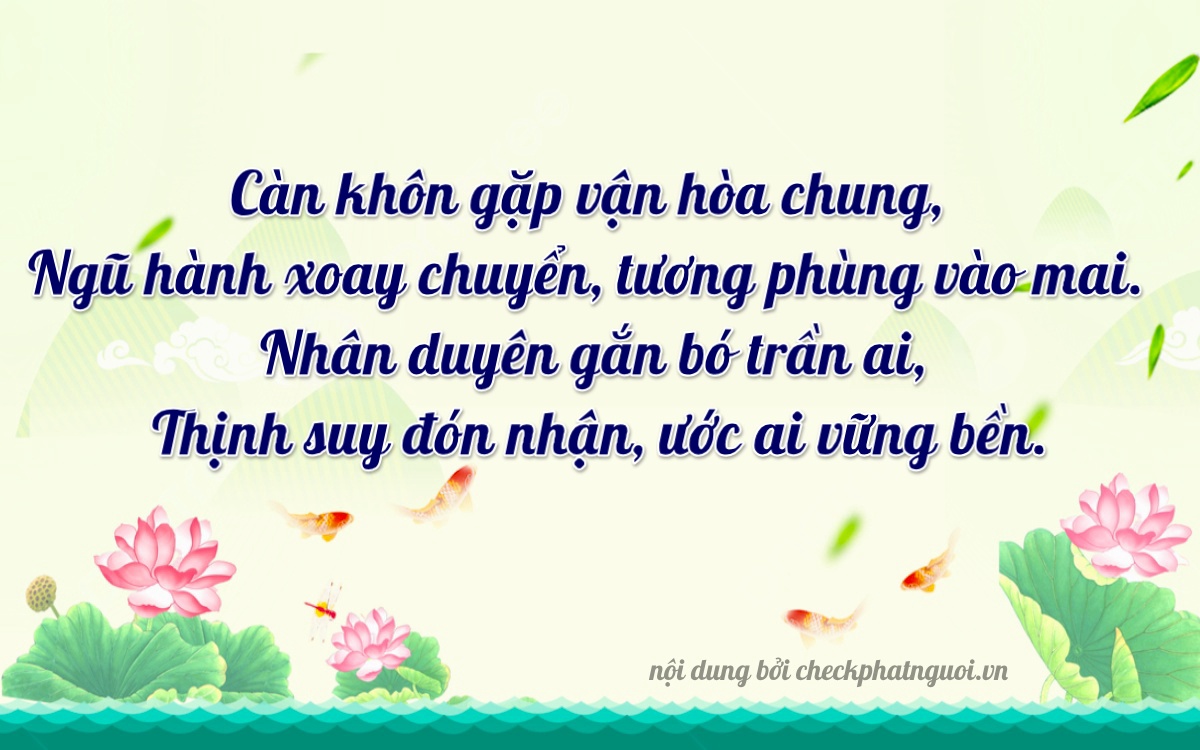 Bài thơ ý nghĩa cho <b>biển số 73A-03543</b> tại website checkphatnguoi.vn