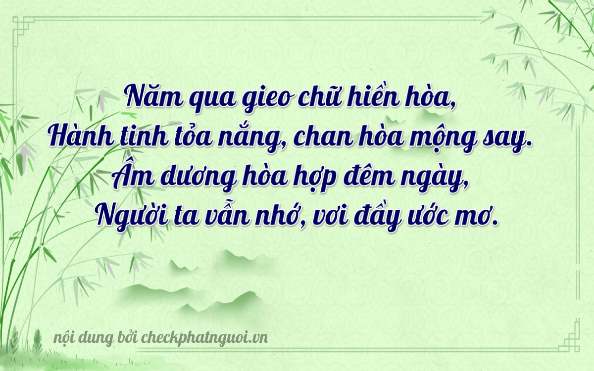 Bài thơ ý nghĩa cho <b>biển số 73A-05295</b> tại website checkphatnguoi.vn