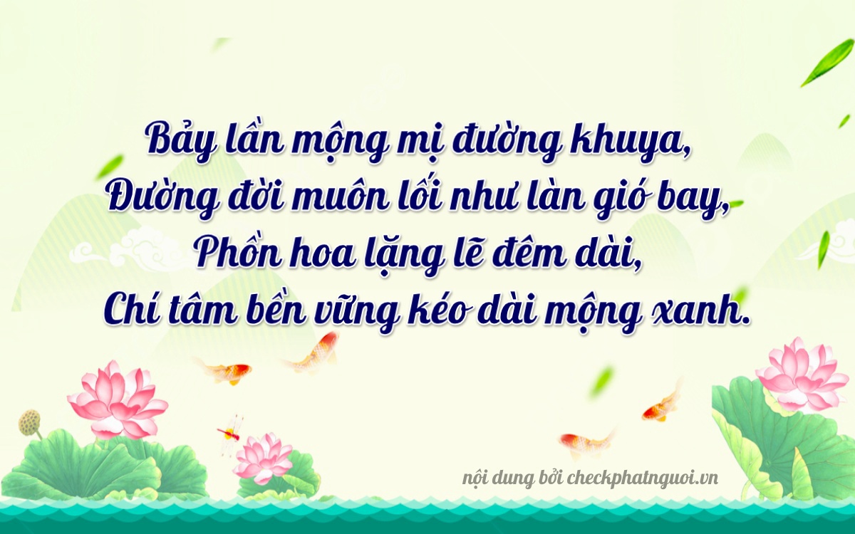 Bài thơ ý nghĩa cho <b>biển số 73A-07346</b> tại website checkphatnguoi.vn