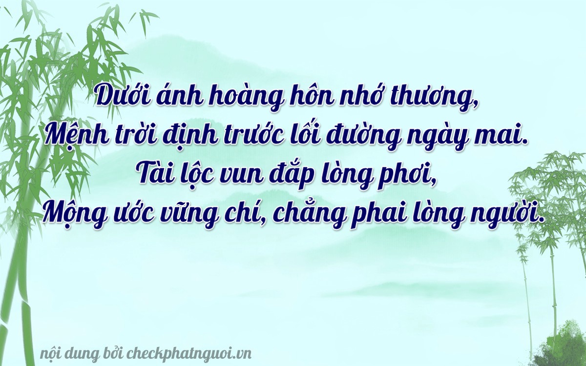 Bài thơ ý nghĩa cho <b>biển số 73A-07817</b> tại website checkphatnguoi.vn