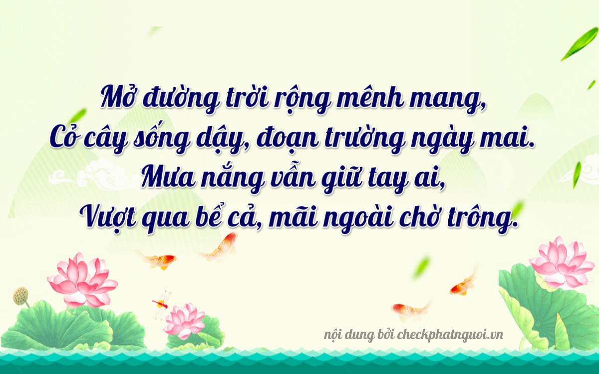 Bài thơ ý nghĩa cho <b>biển số 73A-08373</b> tại website checkphatnguoi.vn