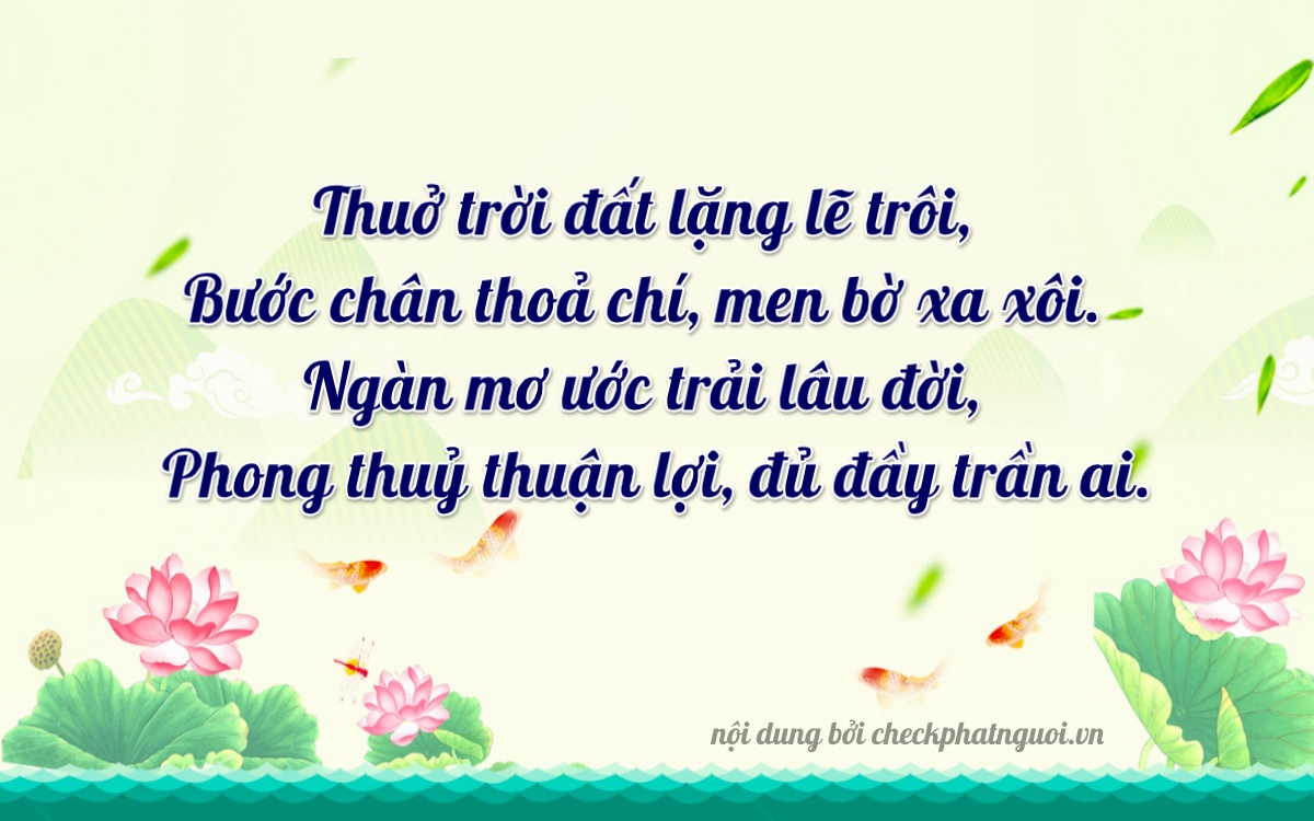Bài thơ ý nghĩa cho <b>biển số 73A-09353</b> tại website checkphatnguoi.vn