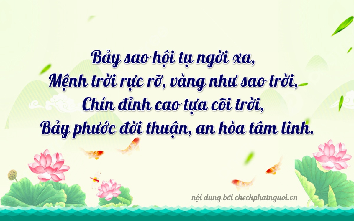 Bài thơ ý nghĩa cho <b>biển số 73A-12797</b> tại website checkphatnguoi.vn