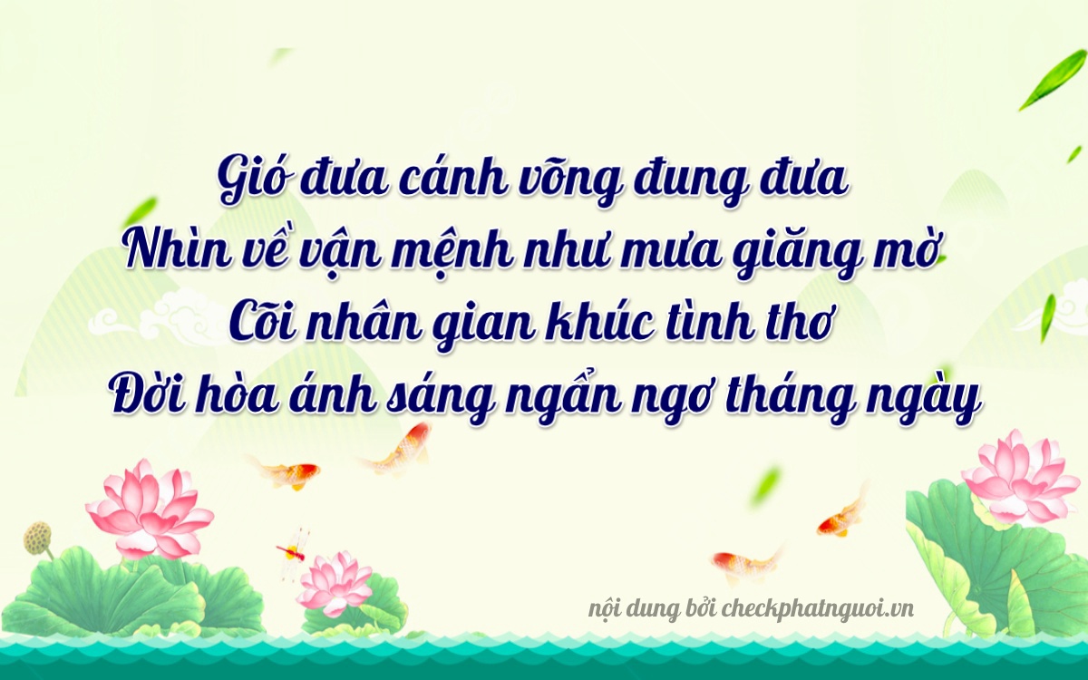 Bài thơ ý nghĩa cho <b>biển số 73A-13267</b> tại website checkphatnguoi.vn