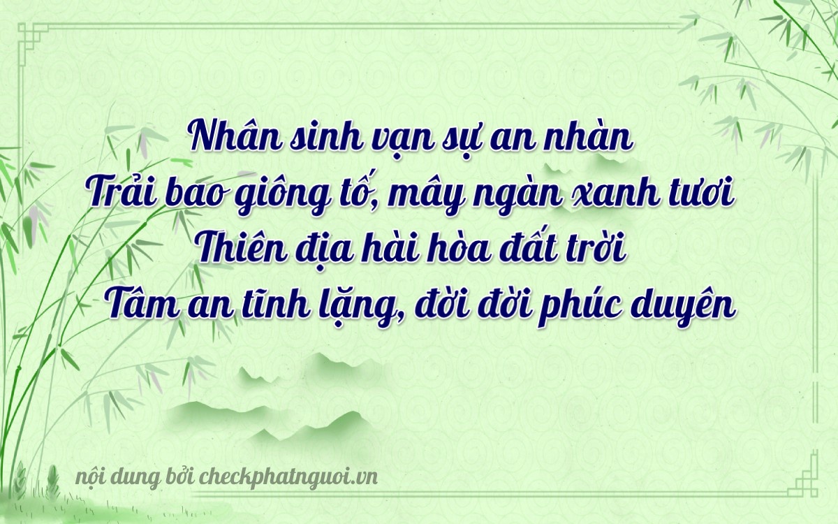 Bài thơ ý nghĩa cho <b>biển số 73A-15124</b> tại website checkphatnguoi.vn