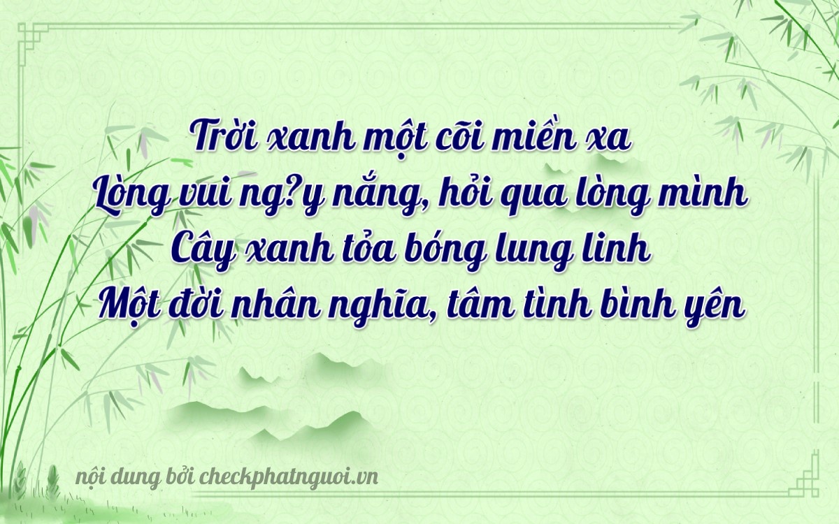 Bài thơ ý nghĩa cho <b>biển số 73A-15750</b> tại website checkphatnguoi.vn