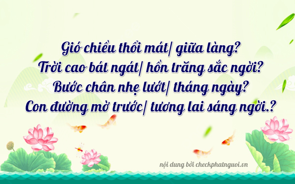 Bài thơ ý nghĩa cho <b>biển số 73A-16062</b> tại website checkphatnguoi.vn