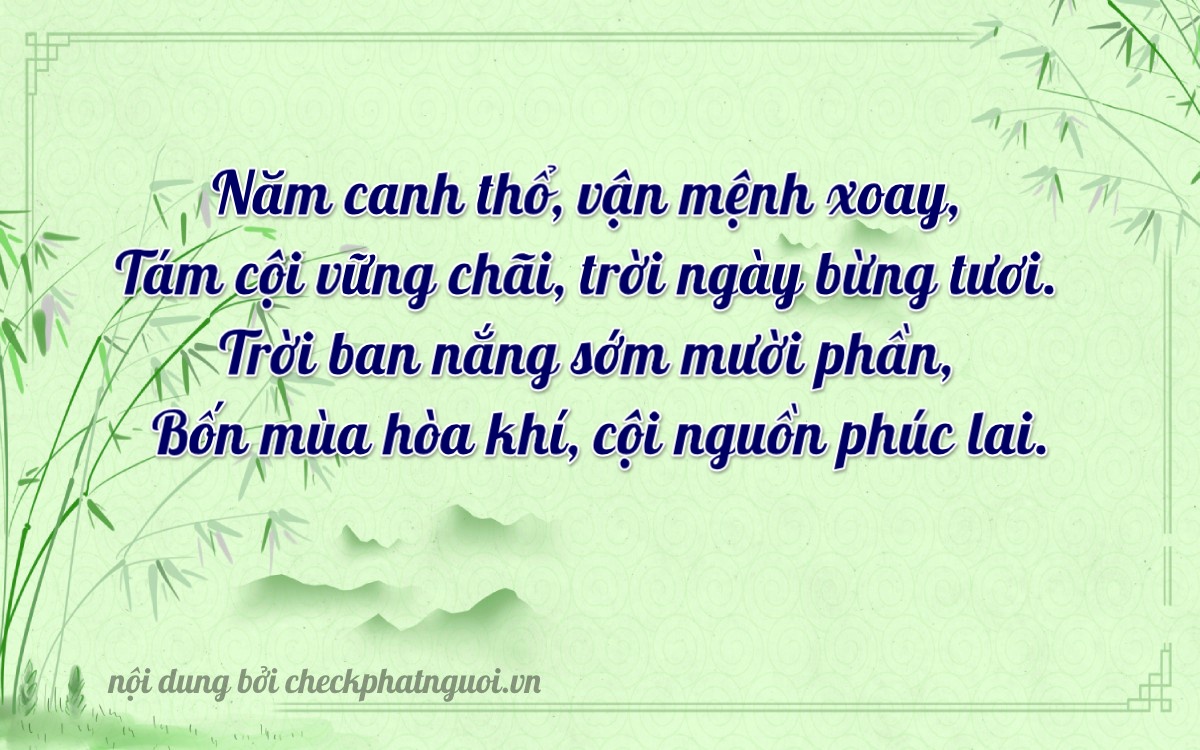 Bài thơ ý nghĩa cho <b>biển số 73A-18524</b> tại website checkphatnguoi.vn