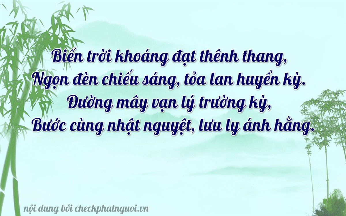 Bài thơ ý nghĩa cho <b>biển số 73A-21068</b> tại website checkphatnguoi.vn