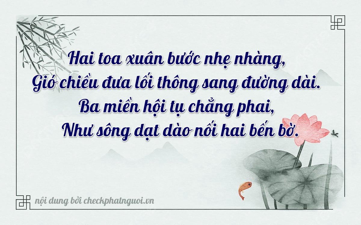 Bài thơ ý nghĩa cho <b>biển số 73A-22030</b> tại website checkphatnguoi.vn