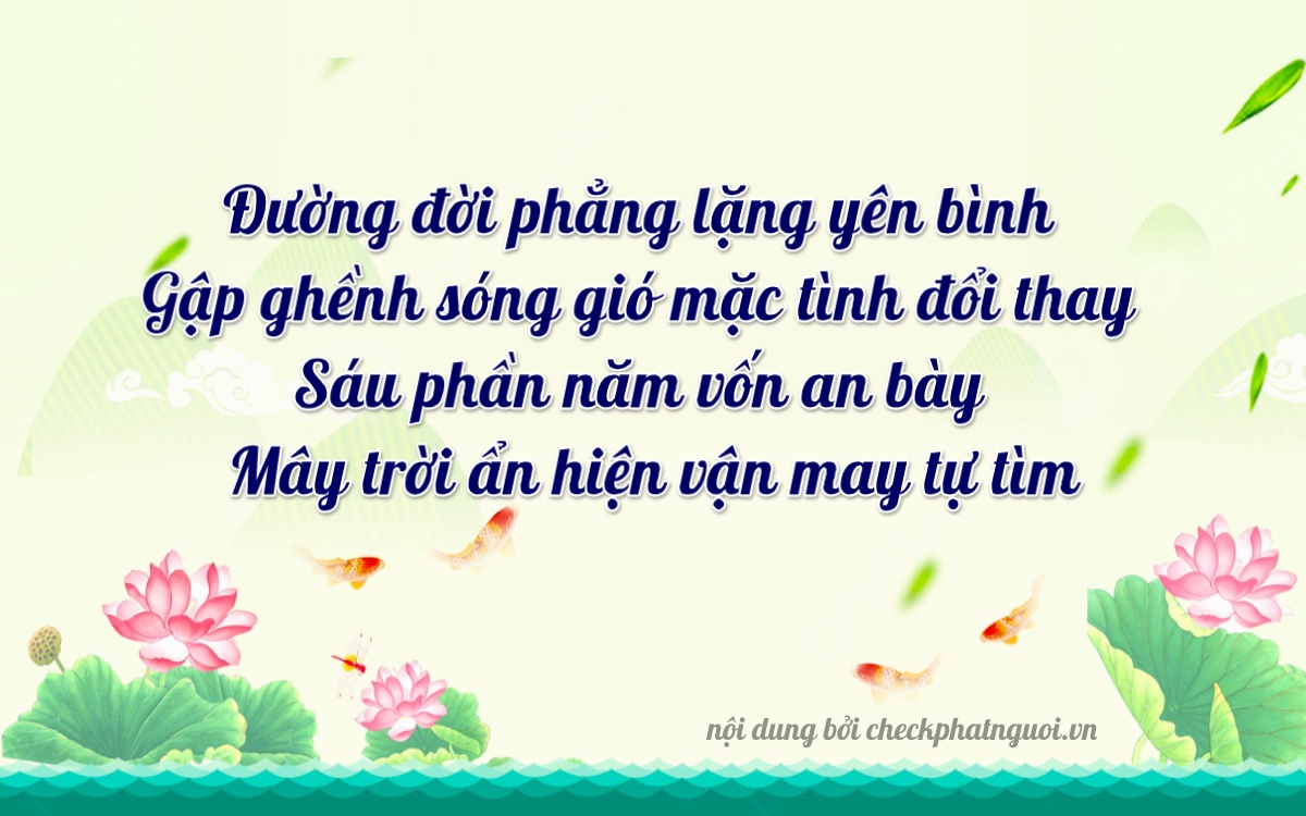 Bài thơ ý nghĩa cho <b>biển số 73A-22719</b> tại website checkphatnguoi.vn