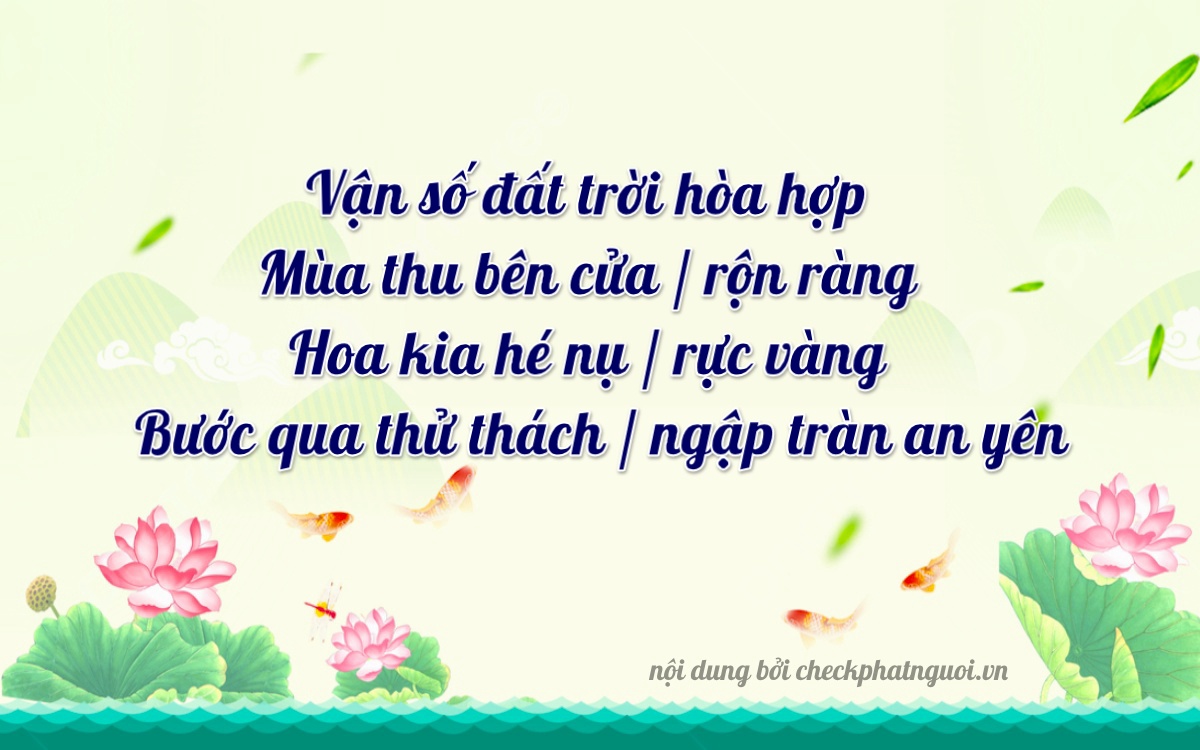 Bài thơ ý nghĩa cho <b>biển số 73A-22823</b> tại website checkphatnguoi.vn