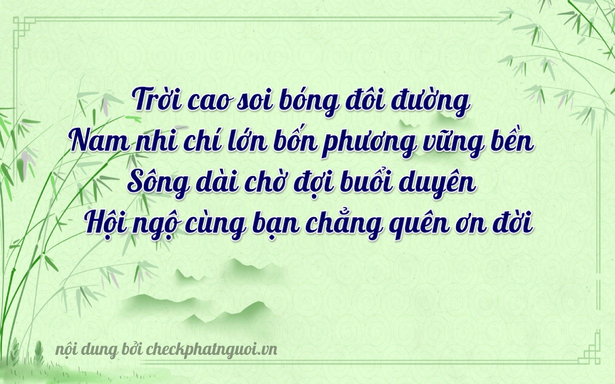 Bài thơ ý nghĩa cho <b>biển số 73A-24402</b> tại website checkphatnguoi.vn