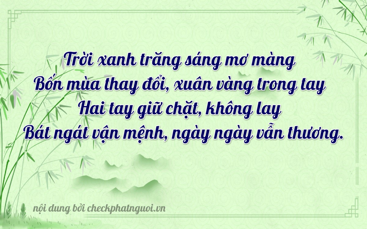 Bài thơ ý nghĩa cho <b>biển số 73A-27248</b> tại website checkphatnguoi.vn