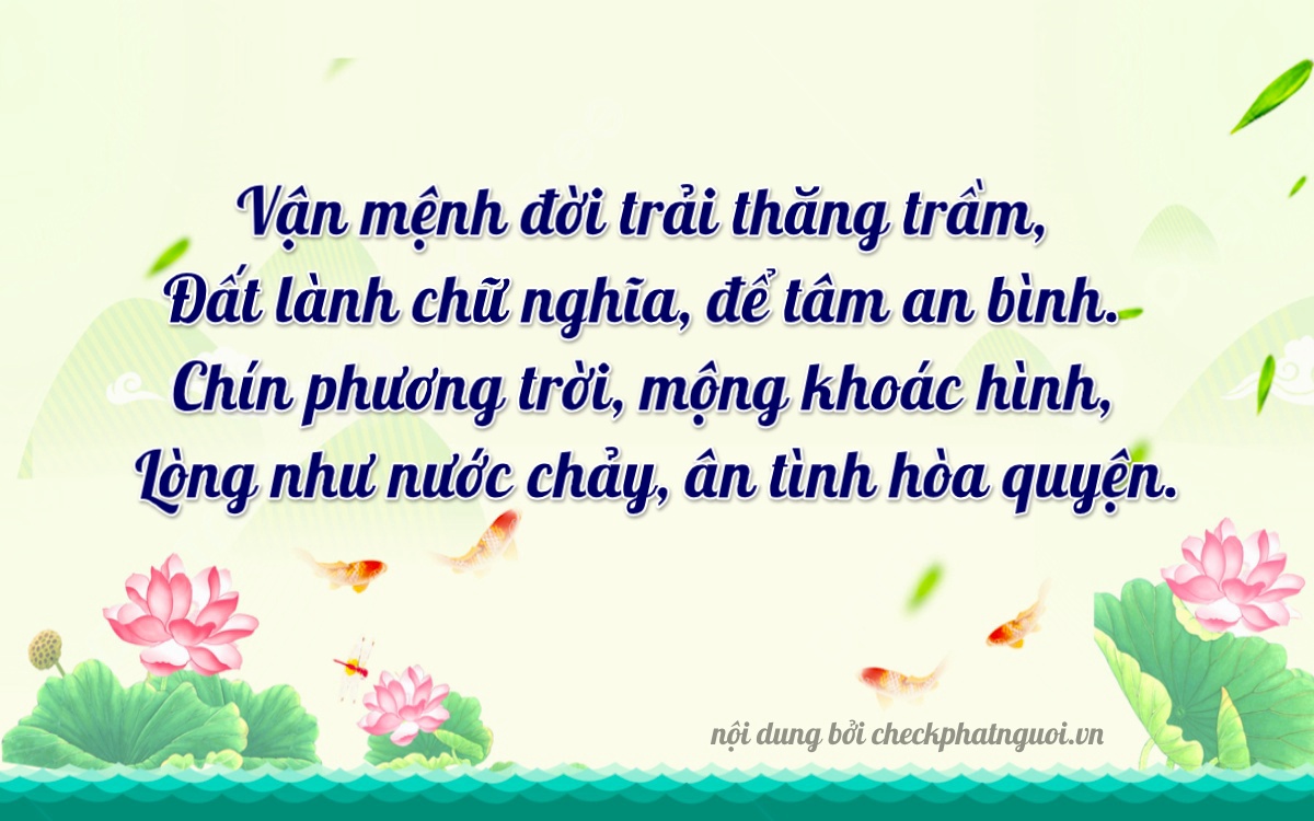 Bài thơ ý nghĩa cho <b>biển số 73A-27495</b> tại website checkphatnguoi.vn
