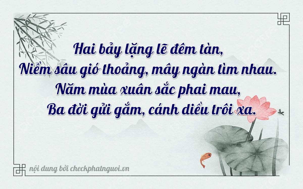 Bài thơ ý nghĩa cho <b>biển số 73A-27530</b> tại website checkphatnguoi.vn