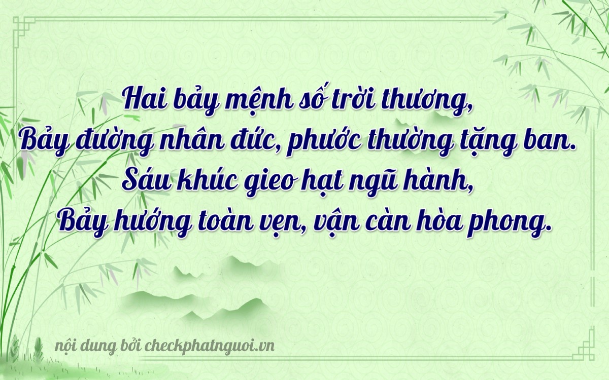 Bài thơ ý nghĩa cho <b>biển số 73A-27676</b> tại website checkphatnguoi.vn