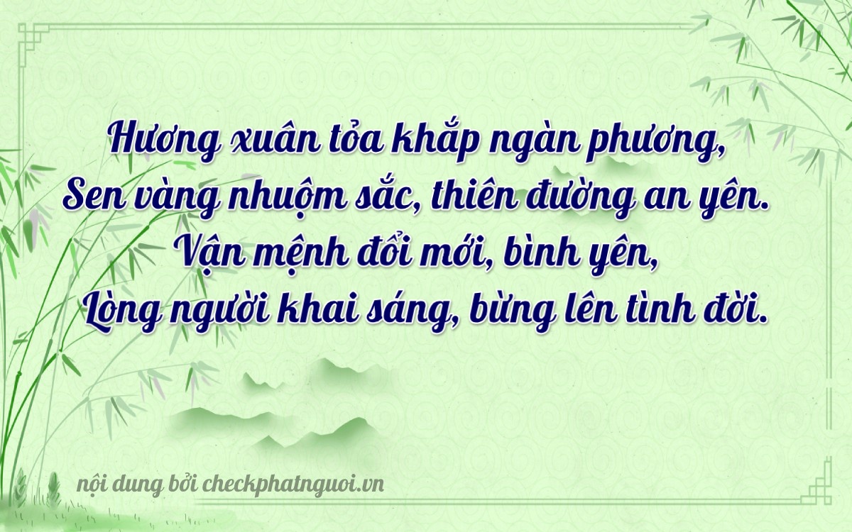 Bài thơ ý nghĩa cho <b>biển số 73A-27785</b> tại website checkphatnguoi.vn