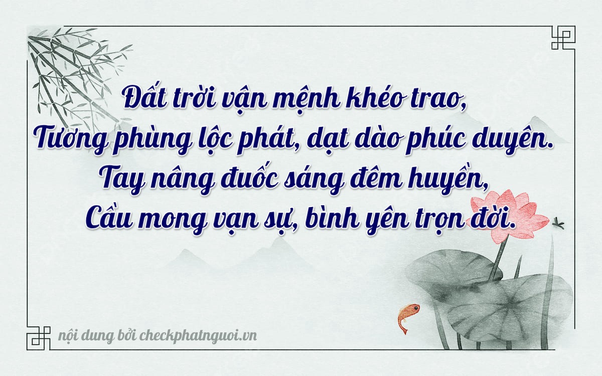 Bài thơ ý nghĩa cho <b>biển số 73A-29745</b> tại website checkphatnguoi.vn