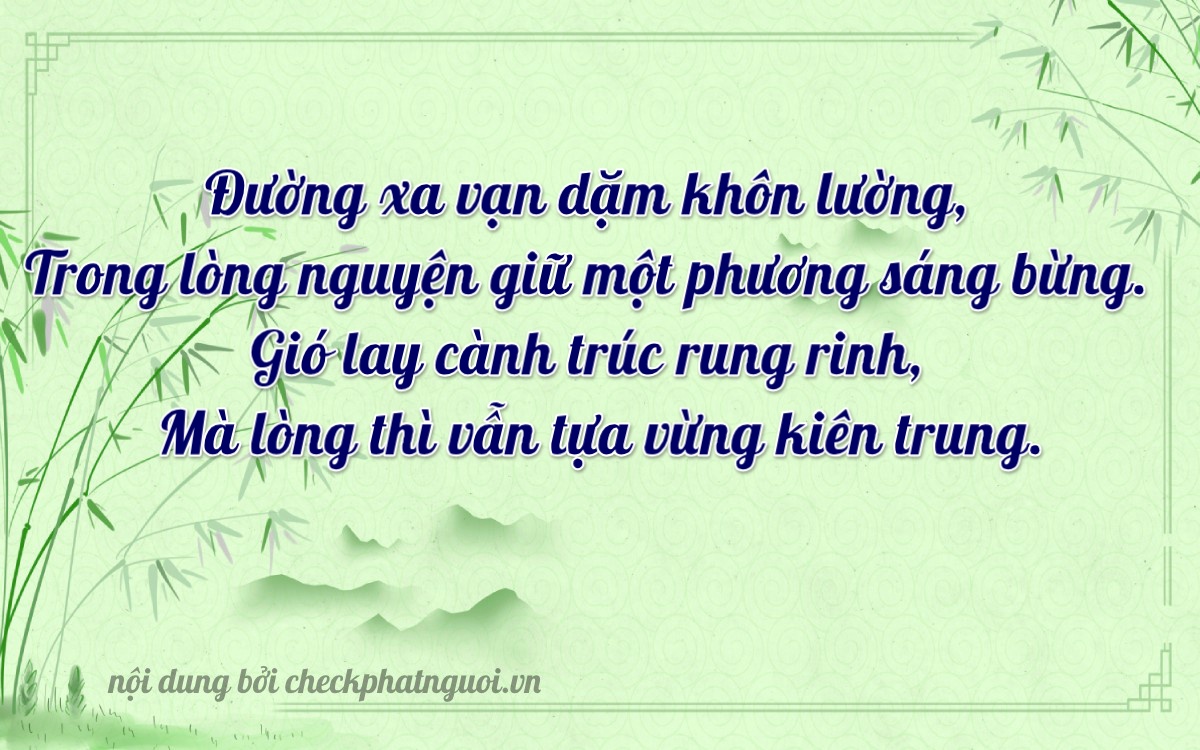 Bài thơ ý nghĩa cho <b>biển số 73A-29973</b> tại website checkphatnguoi.vn