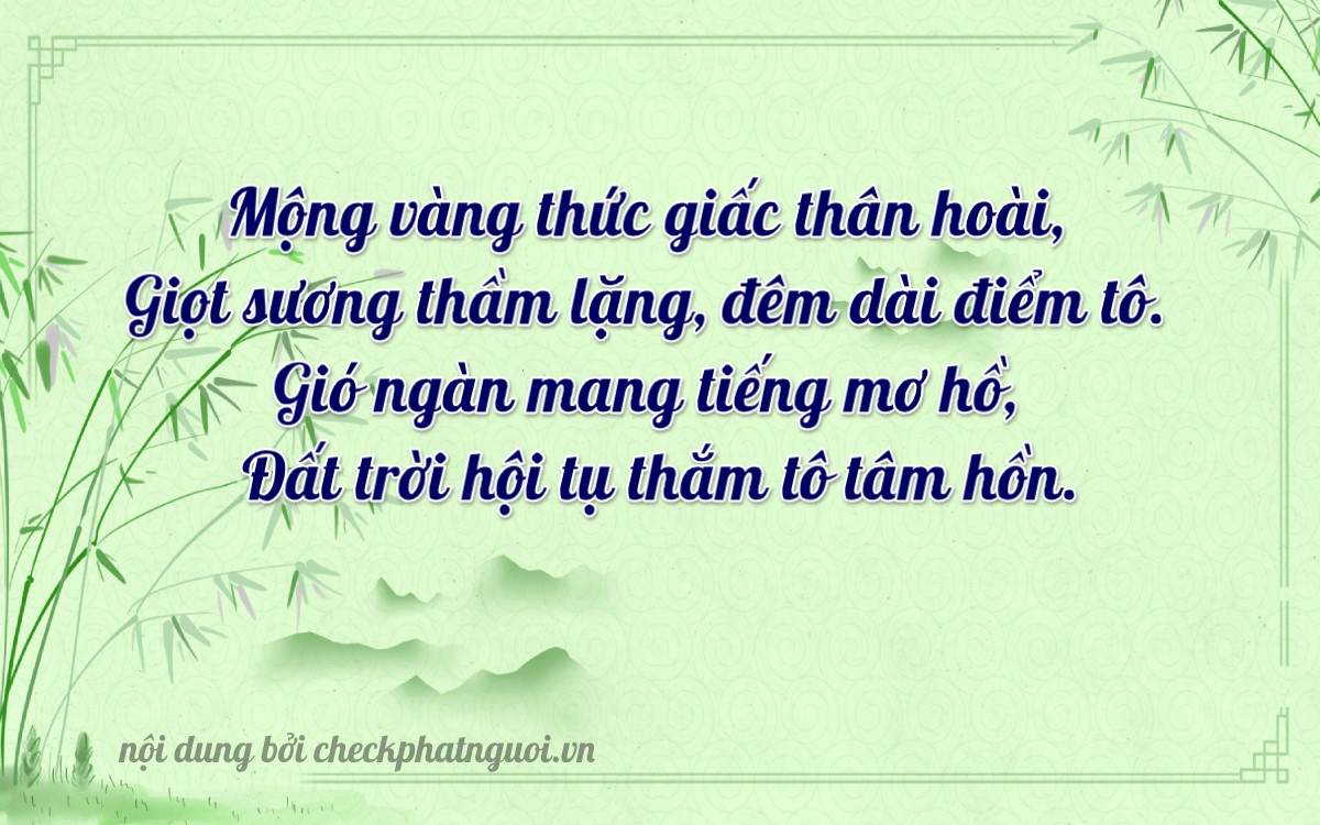 Bài thơ ý nghĩa cho <b>biển số 73A-30378</b> tại website checkphatnguoi.vn