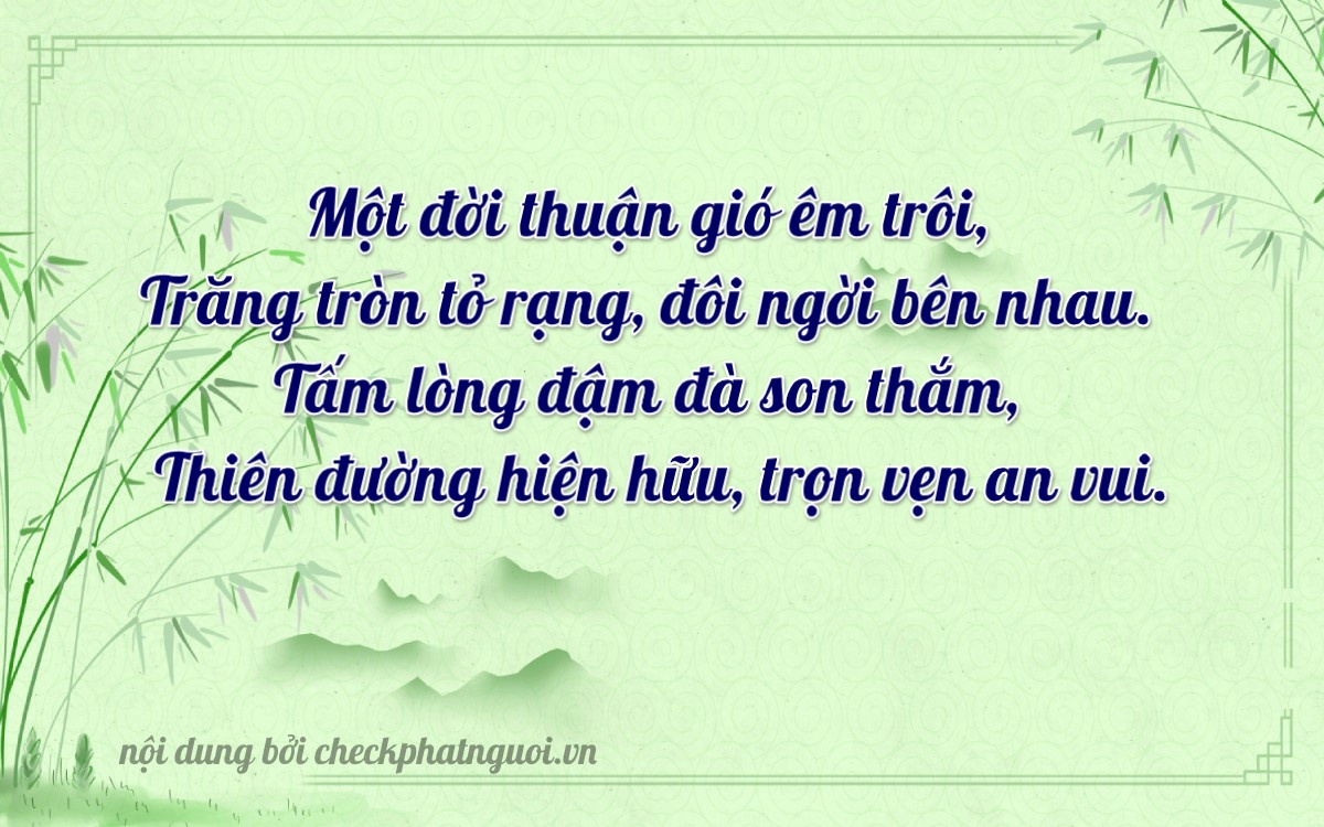 Bài thơ ý nghĩa cho <b>biển số 73A-31564</b> tại website checkphatnguoi.vn