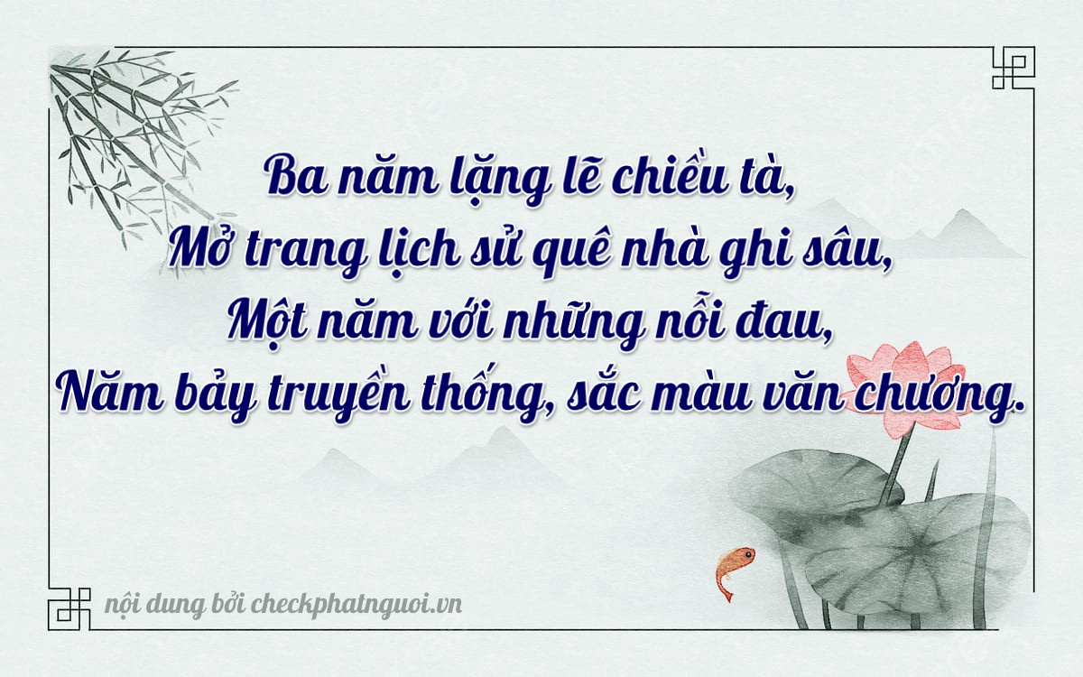 Bài thơ ý nghĩa cho <b>biển số 73A-31573</b> tại website checkphatnguoi.vn