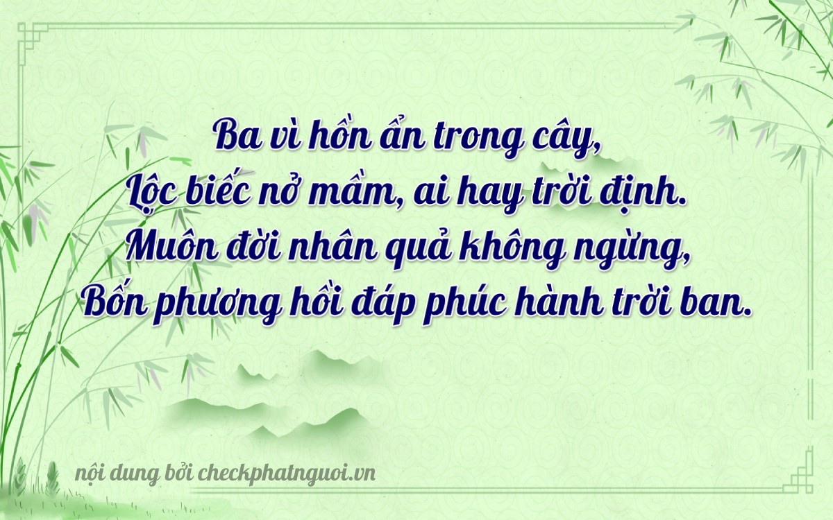 Bài thơ ý nghĩa cho <b>biển số 73A-32605</b> tại website checkphatnguoi.vn