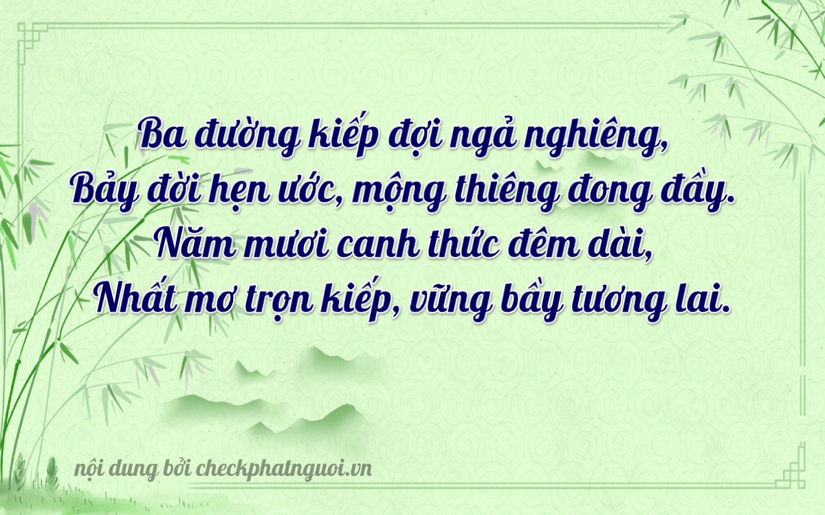 Bài thơ ý nghĩa cho <b>biển số 73A-32751</b> tại website checkphatnguoi.vn