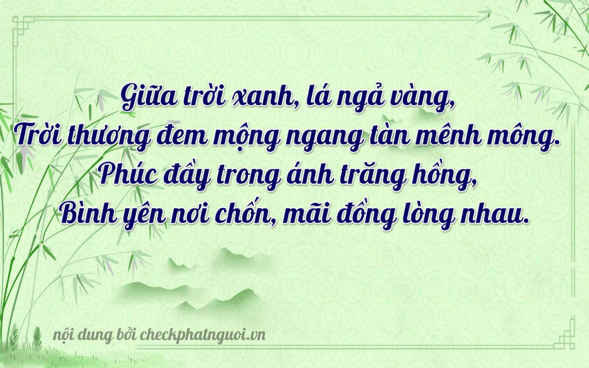 Bài thơ ý nghĩa cho <b>biển số 73A-32928</b> tại website checkphatnguoi.vn