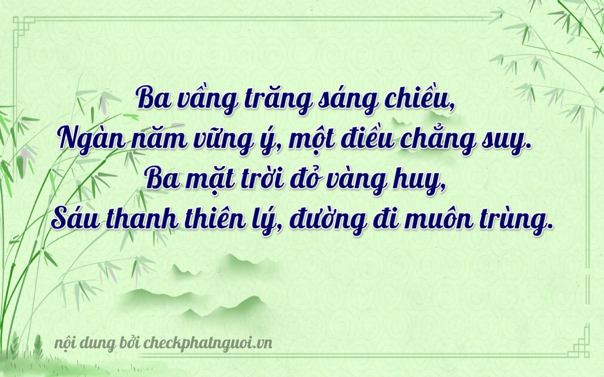 Bài thơ ý nghĩa cho <b>biển số 73A-33636</b> tại website checkphatnguoi.vn