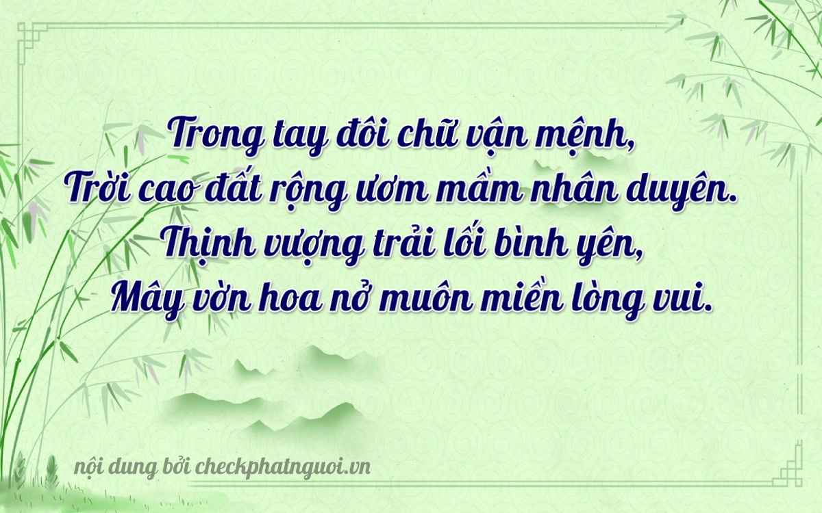 Bài thơ ý nghĩa cho <b>biển số 73A-33828</b> tại website checkphatnguoi.vn