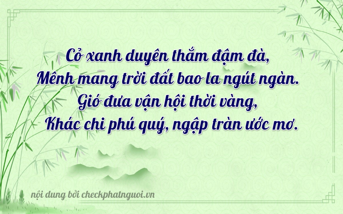 Bài thơ ý nghĩa cho <b>biển số 73A-33946</b> tại website checkphatnguoi.vn
