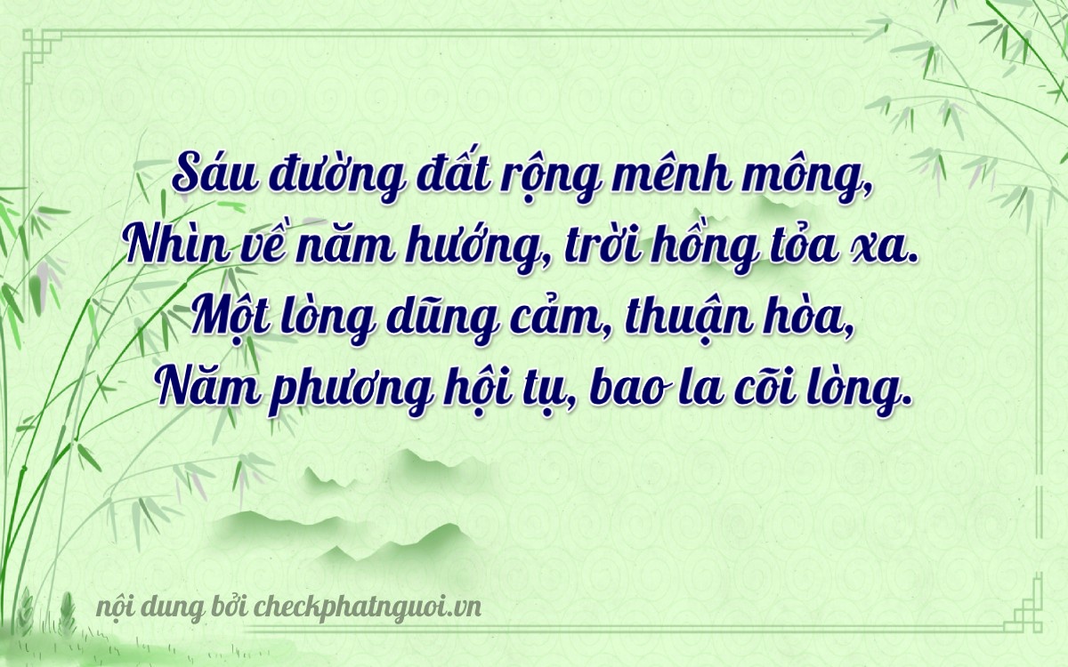 Bài thơ ý nghĩa cho <b>biển số 73A-36105</b> tại website checkphatnguoi.vn
