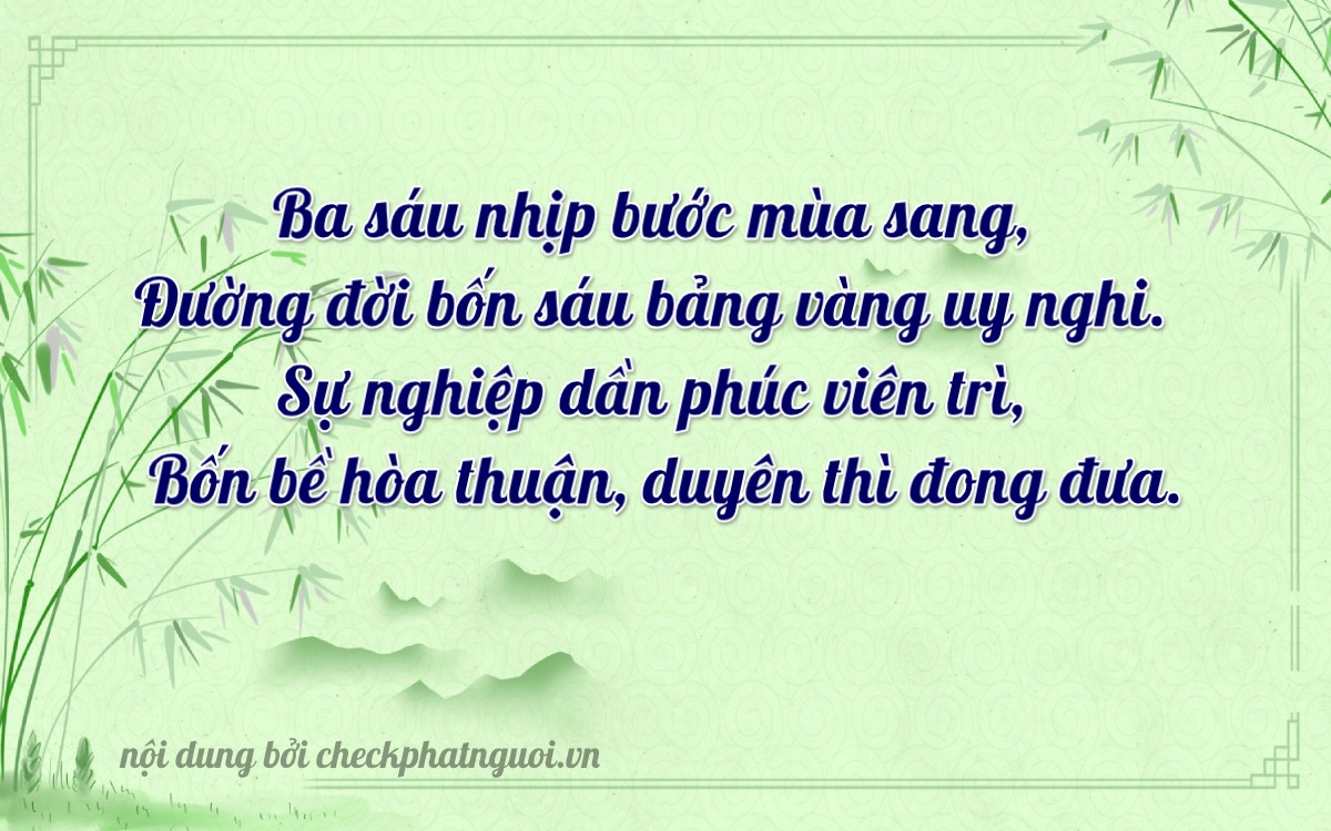 Bài thơ ý nghĩa cho <b>biển số 73A-36446</b> tại website checkphatnguoi.vn